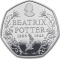 50 Pence 2016, Sp# H42, United Kingdom (Great Britain), Elizabeth II, Beatrix Potter’s The Tale of Peter Rabbit, 150th Anniversary of Birth of Beatrix Potter