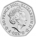 50 Pence 2021, Sp# H93, United Kingdom (Great Britain), Elizabeth II, Innovation in Science, John Logie Baird