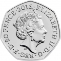 50 Pence 2016, KM# 1371, United Kingdom (Great Britain), Elizabeth II, Beatrix Potter’s The Tale of Peter Rabbit, Peter Rabbit