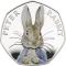 50 Pence 2016, KM# 1371a, United Kingdom (Great Britain), Elizabeth II, Beatrix Potter’s The Tale of Peter Rabbit, Peter Rabbit
