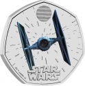 50 Pence 2024, United Kingdom (Great Britain), Charles III, 40th Anniversary of the Star Wars, TIE Fighter