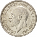 6 Pence 1927-1936, KM# 832, United Kingdom (Great Britain), George V
