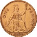 1 Penny 1954-1970, KM# 897, United Kingdom (Great Britain), Elizabeth II