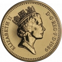 1 Pound 1989, KM# 959, United Kingdom (Great Britain), Elizabeth II, Royal Diadem, Scottish Thistle