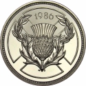 2 Pounds 1986, KM# 947b, United Kingdom (Great Britain), Elizabeth II, Edinburgh 1986 Commonwealth Games