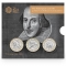2 Pounds 2016, KM# 1383, United Kingdom (Great Britain), Elizabeth II, 400th Anniversary of Death of William Shakespeare, Shakespeare Comedies, Three-coin BU set