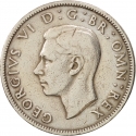 1 Florin 1949-1951, KM# 878, United Kingdom (Great Britain), George VI