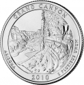 25 Cents 2010, KM# 472, United States of America (USA), America the Beautiful Quarters Program, Arizona, Grand Canyon National Park