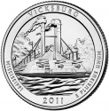25 Cents 2011, KM# 497, United States of America (USA), America the Beautiful Quarters Program, Mississippi, Vicksburg National Military Park