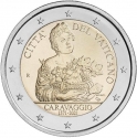 2 Euro 2021, KM# 543, Vatican City, Pope Francis, 450th Anniversary of Birth of Caravaggio