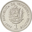 1 Bolivar 1977-1986, Y# 52, Venezuela