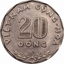20 Dong 1968, KM# 10, Vietnam, South (Republic)