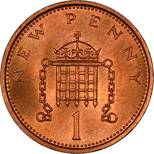 1 New Penny United Kingdom (Great Britain) 1971-2013, Elizabeth II, KM# 915