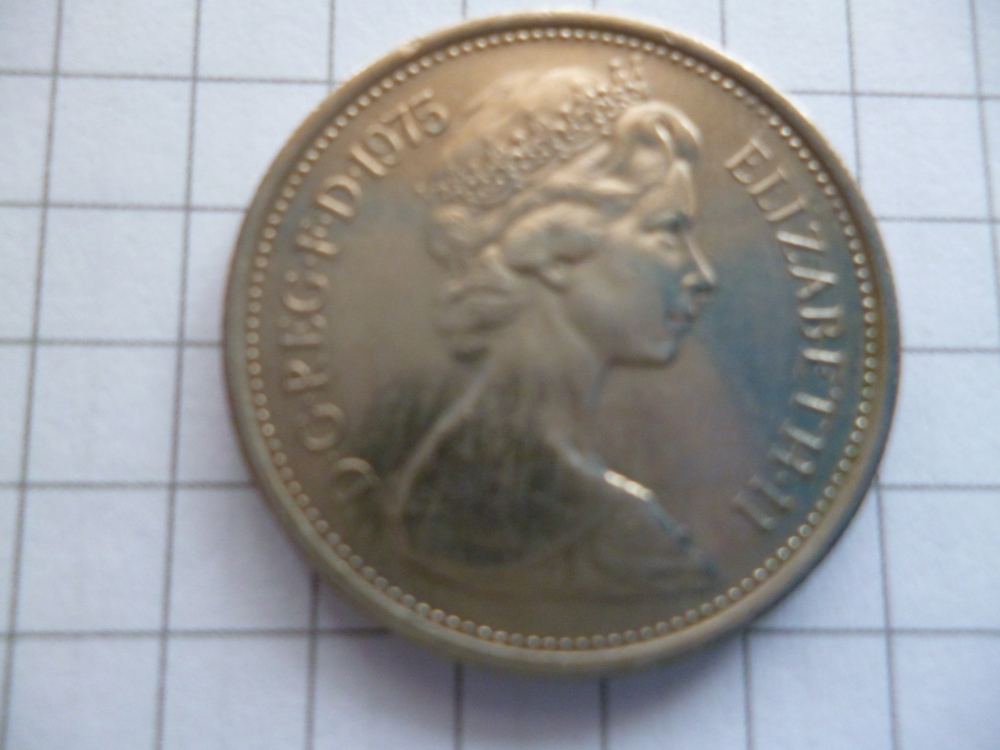 5 New Penny United Kingdom (Great Britain) 1975, Elizabeth II, KM# 911