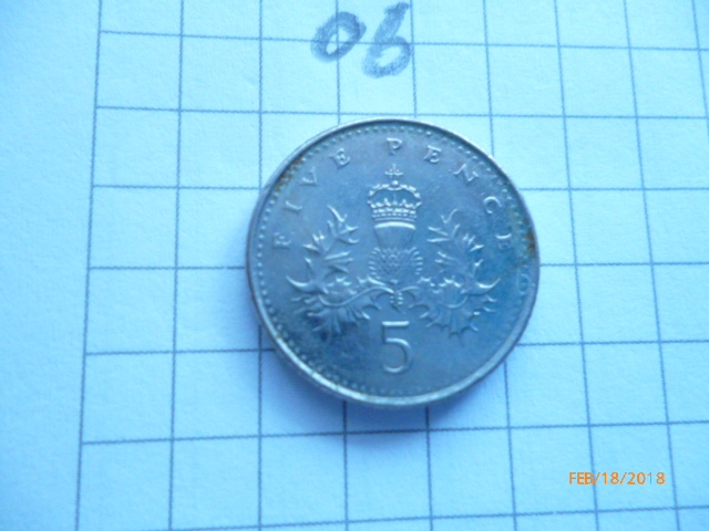 5 Pence United Kingdom (Great Britain) 2006, Elizabeth II, KM# 988