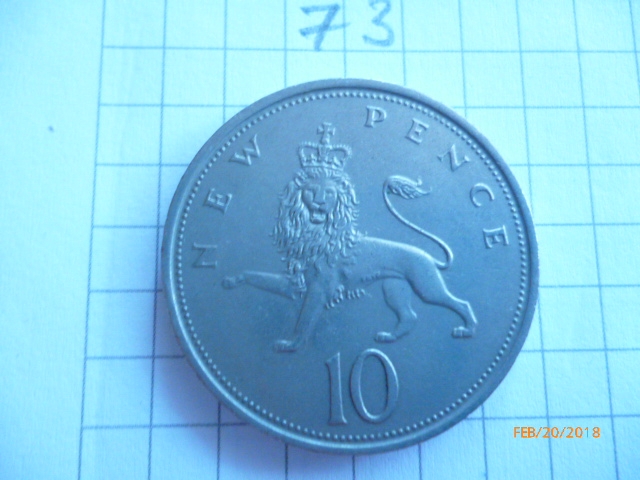 10 New Pence United Kingdom (Great Britain) 1981, Elizabeth II, KM# 912