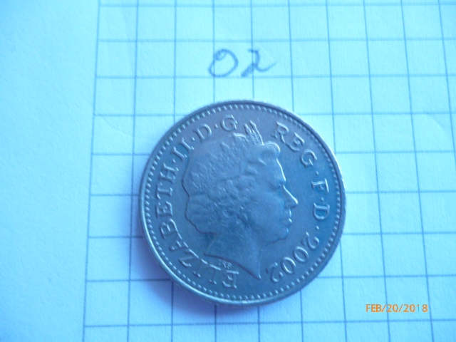 10 Pence United Kingdom (Great Britain) 2002, Elizabeth II, KM# 989