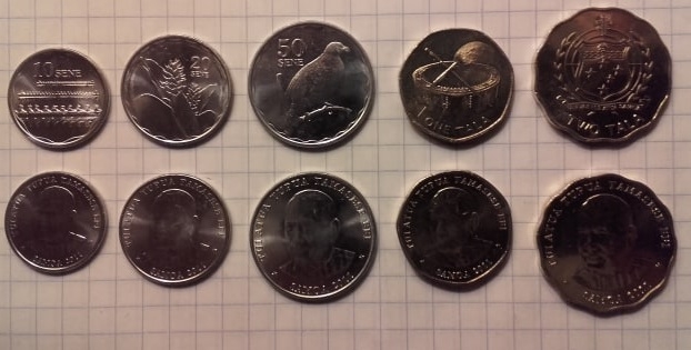 SAMOA 5 coins Set 2011 