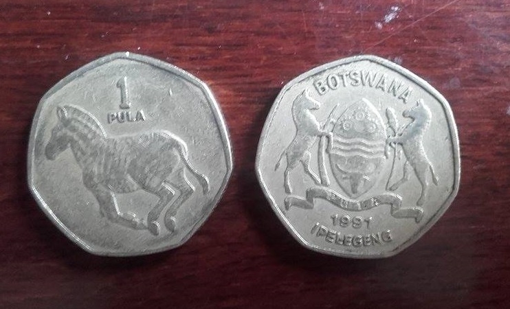 1 Pula Botswana 1991, KM# 24