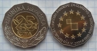 25 Kuna Croatia 2004, KM# 78