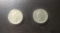 UK 1 pound two coins set