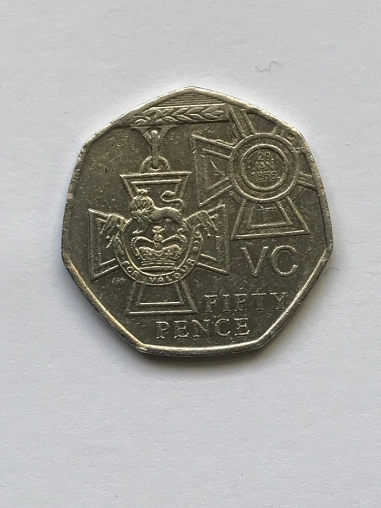50 Penny United Kingdom 2006, Elizabeth II, KM# 1057, Original photo