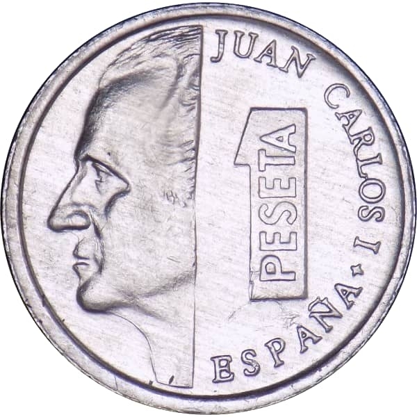 1 Peseta Spain 1999, Juan Carlos I, KM# 832