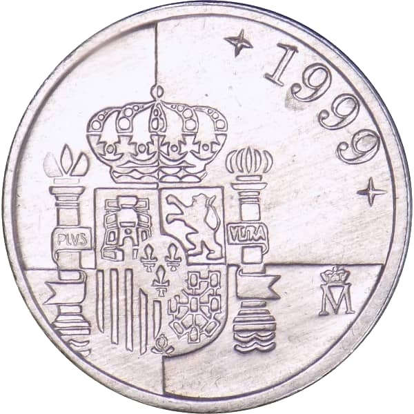 1 Peseta Spain 1999, Juan Carlos I, KM# 832