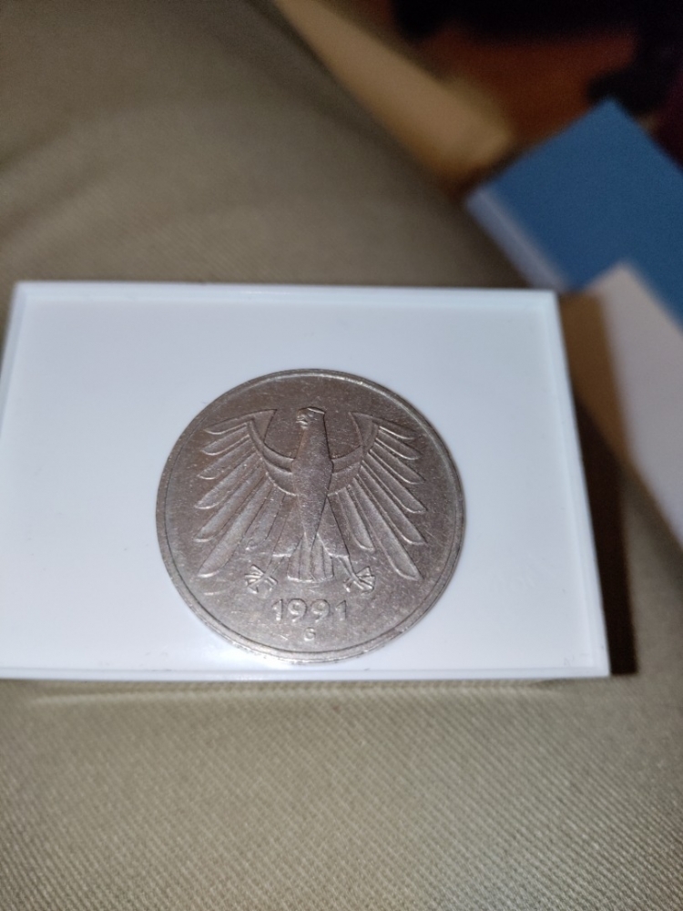 5 Deutsche Mark Germany, Federal Republic 1991, KM# 140.1