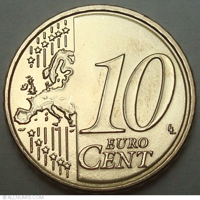 10 Euro Cent Portugal 2017, KM# 763
