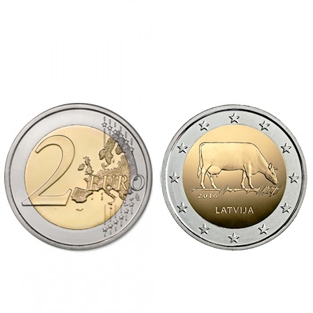 2 Euro Latvia 2016, Schön# 166
