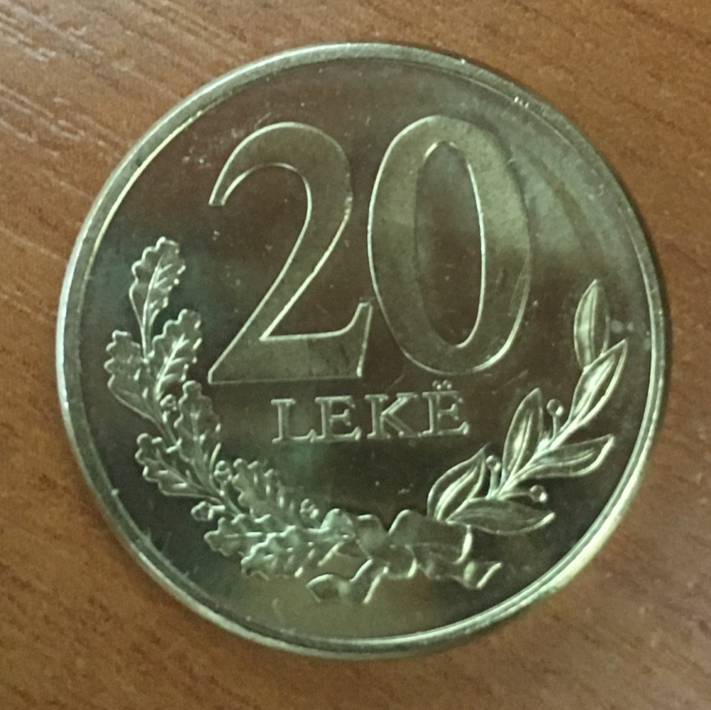 20 Lek Albania 2016, KM# 78