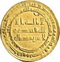 1 Dinar 907-908 AD, Album# 245.1, Egypt, Al-Muqtadir