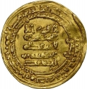 1 Dinar 951 AD, Album# 676, Egypt, Al-Muti, Abu'l-Qasim Unujur ibn al-Ikhshid