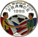 500 Afghanis 1996, KM# 1040, Afghanistan, 1998 Football (Soccer) World Cup in France