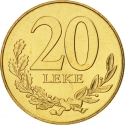 20 Lekë 1996-2000, KM# 78, Albania