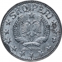 1/2 Leku 1947-1957, KM# 35, Albania