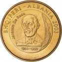 50 Lekë 2003, KM# 89, Albania, 100th Anniversary of Death of Jeronim de Rada
