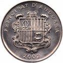 1 Centim 2002, KM# 176, Andorra, Joan Martí i Alanis, Charlemagne