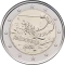 2 Euro 2024, KM# 576, Andorra, 100th Anniversary of Skiing in Andorra