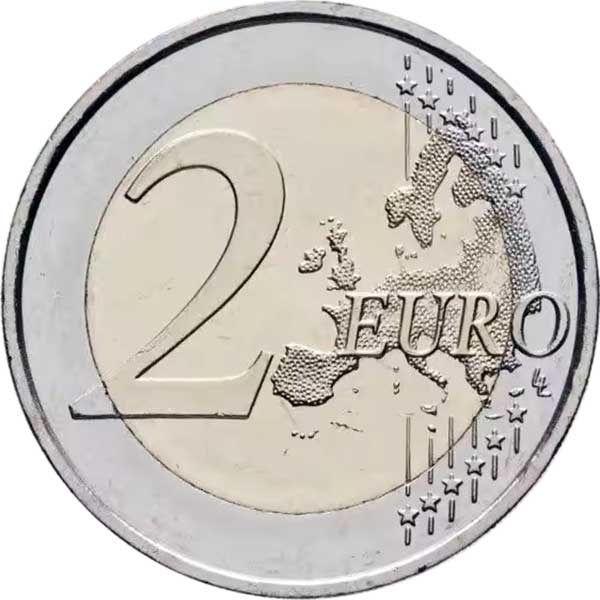2 Euro 2024, KM# 576, Andorra, 100th Anniversary of Skiing in Andorra