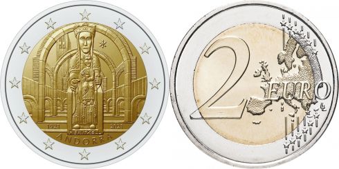 2 Euro Andorra 2021, KM# 566