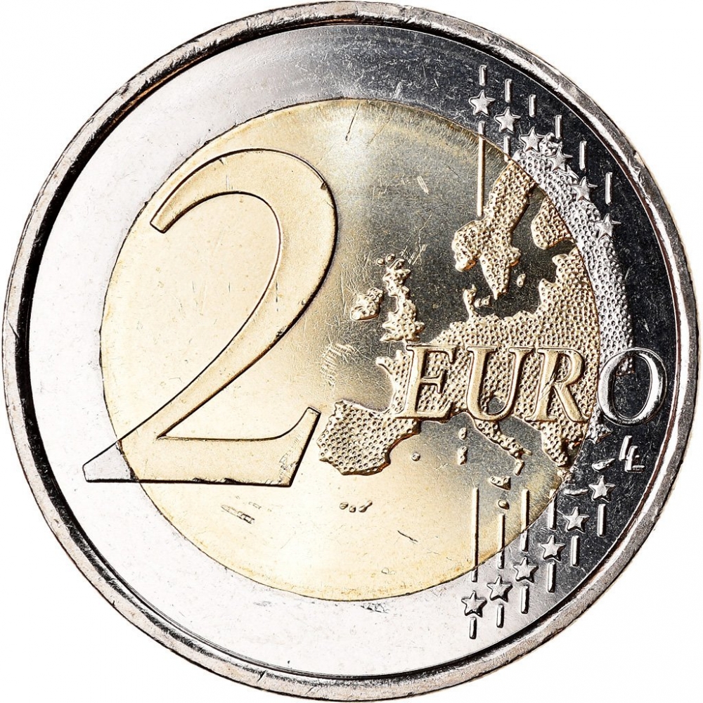 2 Euro 2014, KM# 528, Andorra, 20 Years in the Council of Europe