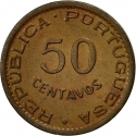 50 Centavos 1953-1961, KM# 75, Portuguese Angola (Portuguese West Africa)