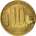 10 Centavos 1942-1950, KM# 41, Argentina