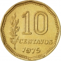 10 Centavos 1970-1976, KM# 66, Argentina