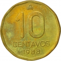 10 Centavos 1985-1988, KM# 98, Argentina