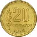 20 Centavos 1970-1976, KM# 67, Argentina