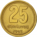 25 Centavos 1992-2010, KM# 110, Argentina