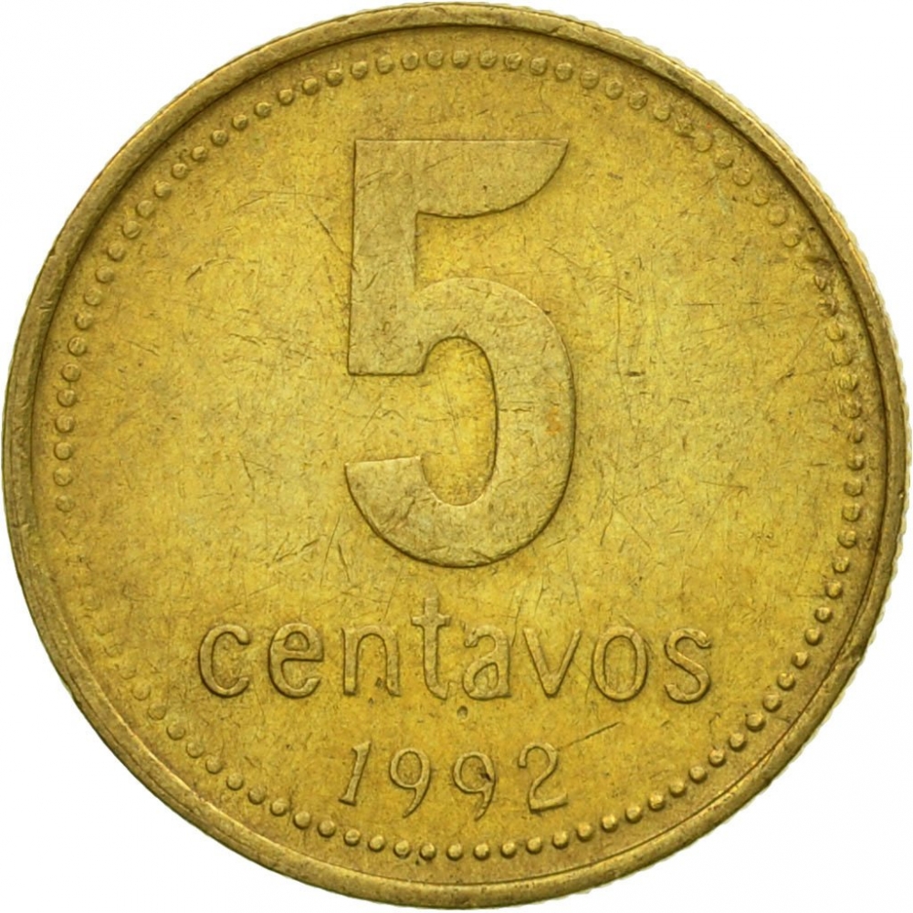 5 Centavos Argentina 1992-2005, KM# 109 | CoinBrothers Catalog